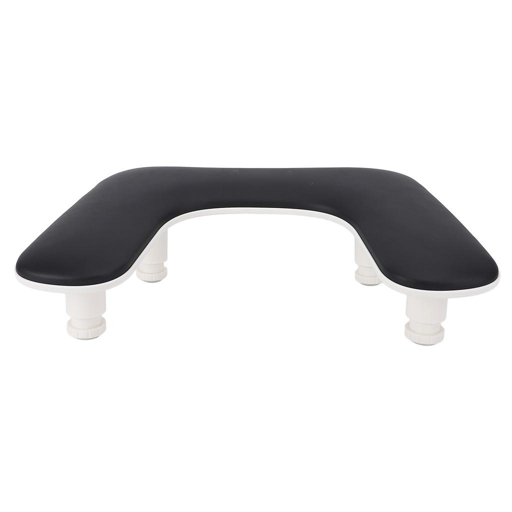 U Shaped Manicure Hand Rest Height Adjustatle Nail Arm Rest Stand Hand Rest Pillow for Nail Salon Black