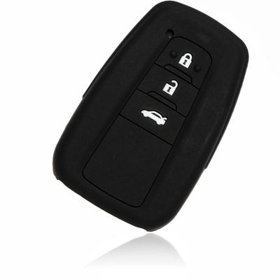 MALAKO TOYOTA 17 Силиконовый чехол для ключа-карты Toyota, 3 кнопки, желтый/черный