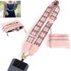Detachable Phone Strap Crossbody Bag Cord Strap Adjustable Phone Lanyard with Zippered Pouch Portable Clip and Go Strap