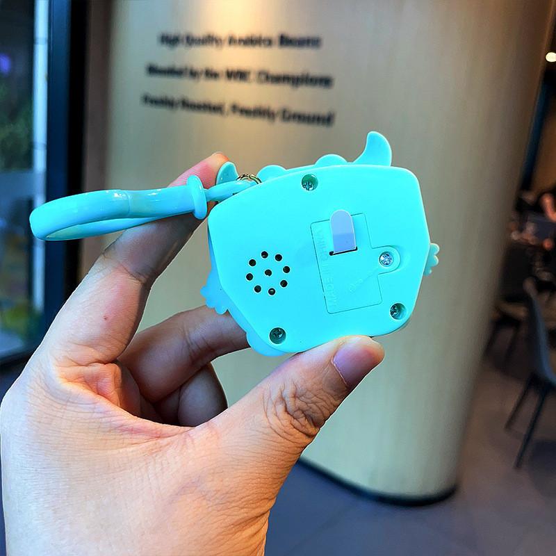 Educational Mini Monster Whack-a-mole Keychain Fun Stress Relief Toy Colorful Soft Rubber Material