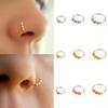 Eyebrow Cartilage Helix Tragus Septum Nostril Hoop Lip Earring Round Beads Nose Ring Body Piercing