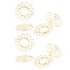 20PCS Wire Table Picture Photo Holder Gold Plated Surface Reusable Table Card Holder for Wedding Anniversary Party Gold