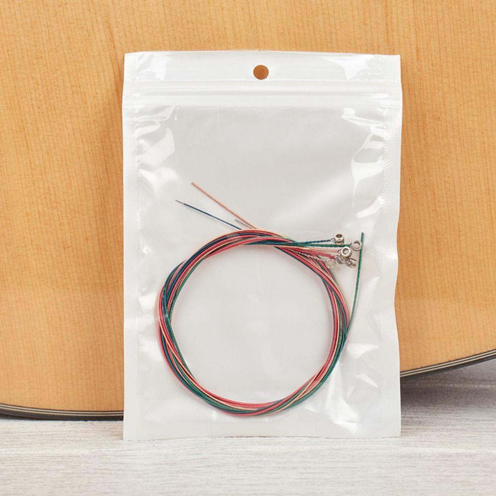 6 Strings Acoustic Guitar Strings Brass Folk Guitar Strings Durable Guitar Steel Strings Guitarist