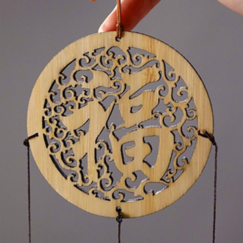 Магнитное крепление Бамбуковые колокольчики Снижающие стресс Подвесные колокольчики Множественное размещение на металлической двери, поверхности холодильника Декор