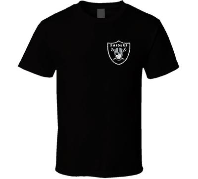 Футболка с состаренной маленькой эмблемой Oakland Raiders