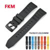 Ремешок для часов Tissot Seiko Casio с быстросъемным креплением, фторкаучуковый ремешок-браслет для Swatch Omega, мужской, 20 мм, 22 мм