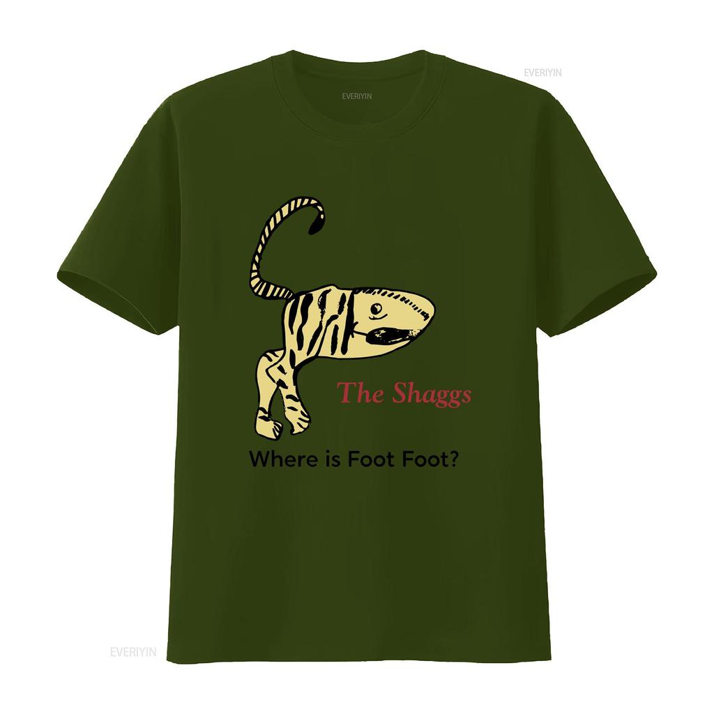 Футболка The Shaggs Where Is Foot Все размеры от S до 5XL LL776 Винтажная стирка Универсальный топ для повседневной носки Стильный Мужской Немного