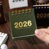 Мини настольный календарь 2026 Настольный перекидной маленький настольный календарь Янв. 2026 по дек. 2026 12