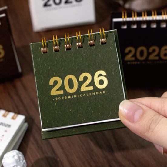 Мини настольный календарь 2026 Настольный перекидной маленький настольный календарь Янв. 2026 по дек. 2026 12