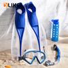 OLIKEI 3 шт./компл., профессиональные ласты для подводного плавания, маска для дайвинга для взрослых, полностью сухая трубка для дайвинга, длинные ласты, оборудование для подводного дайвинга