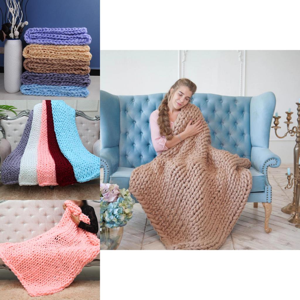 Пожелание Уютный Плетеный Толстый Пряжный Плед Для Взрослых Стильный Чехол На Диван Мягкий И Плюшевый