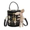 Женская модная сумка-мессенджер High-End Texture Diamond Portable Bucket Bag