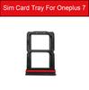 Sim Card Tray Holder For Oneplus 6 6T 7 7T Pro X 1 2 3 3T 5 5T Sim Slot Socket SD Card Memory Reader Flex Cable Repair Parts