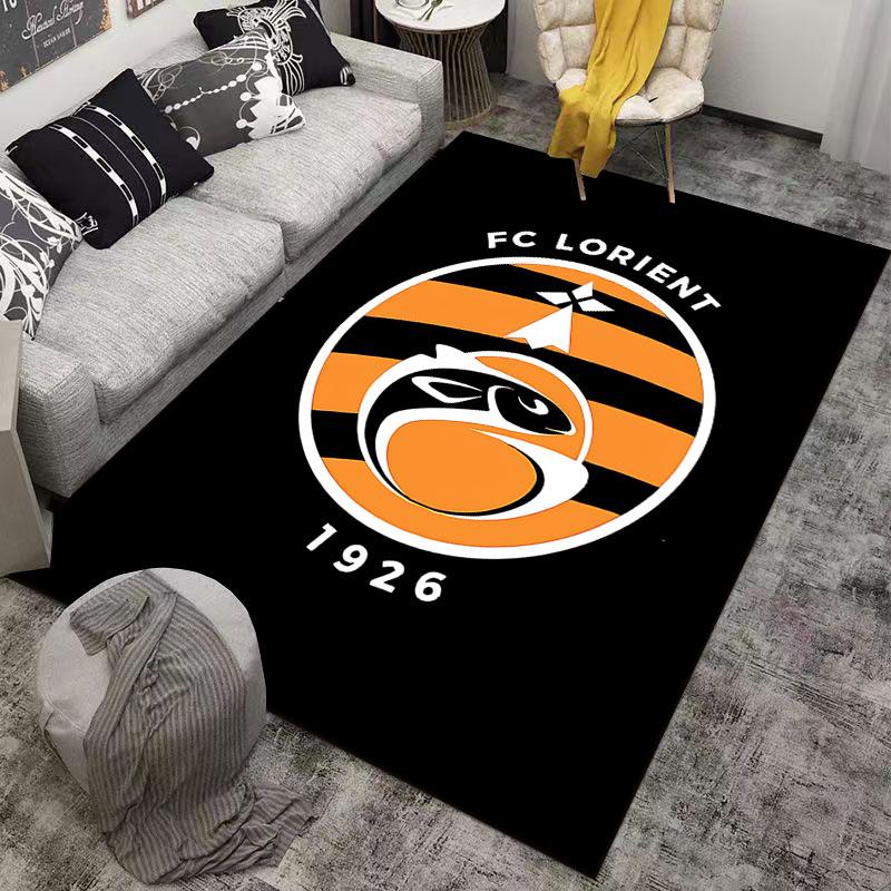 FC Lorient Logo Carpet suitable as a non-slip mat for the living room or bedroom sofa