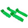 Set of 4 Lime Green Articulating Tire Skaters, Connectable, for Loading Vehicles, Self-Loaders, Tow Trucks, and Roadside Service