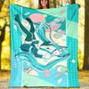 Hatsune Miku printed throw blanket—soft,warm;versatile blanket for all seasons—perfect as &air-conditioning throw,nap blanket