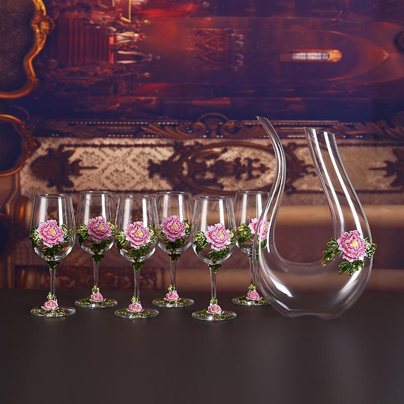 Бокал для красного вина, набор бокалов, хрустальный бокал, винный графин, фляга, диспенсер для вина, барная посуда, наборы для вина, изысканные подарки