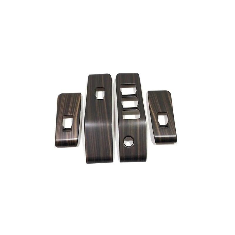 Деревянное зерно для Toyota Highlander-22, аксессуары для интерьера, автомобильный подлокотник, оконное стекло, подъемный переключатель, декоративная наклейка, крышка