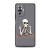 Чехол для телефона для Xiaomi Redmi Note 14 13 12 Pro Plus 5G 9S 9 10 11 4G 14C 13C 12C 10C 9C 9A Мягкий чехол Жесткий Розовый Фиолетовый Череп