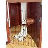 Metal Pet Retractable Gate Adjustable Safety Fence For Dogs Cats Indoor Outdoor Home Stairway Baby Proof For Families Cozy
