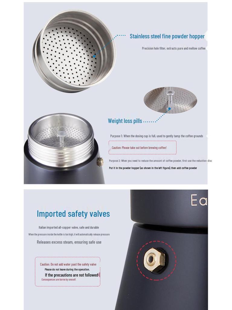 Кофеварка Мока Easyworkz из нержавеющей стали для индукционных плит