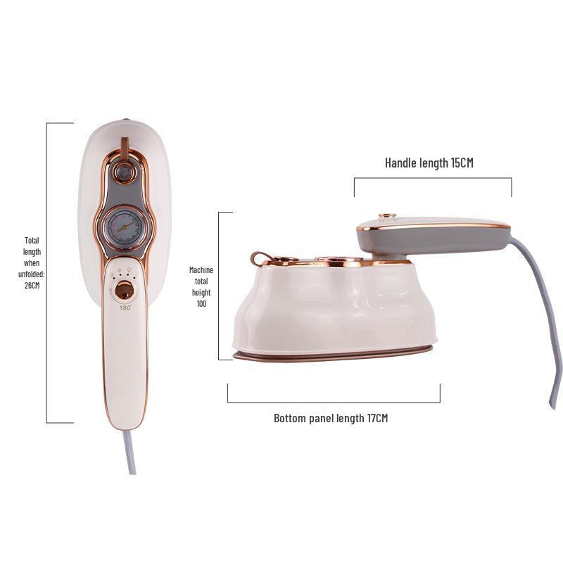 Портативный дорожный утюг с индикатором температуры, складная конструкция