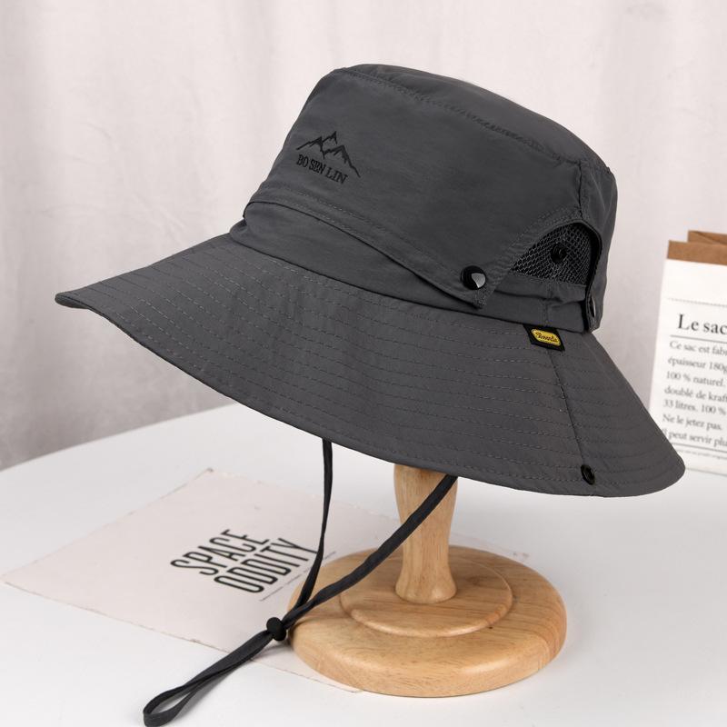 1 шт. Водонепроницаемая унисекс-шляпа для альпинизма, быстросохнущая солнцезащитная кепка на шнурке для походов, рыбалки для мужчин и женщин