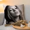 Cushion Cover  Linen  SkinFriendly Soft Decorative Case For Sofa Home Decor Hot Singer KKate MMoss Anime Pillow cover