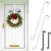 Front Door Wreath Hanger Rustproof Corrosion Resistant Strong Load-bearing Easy To Use Christmas Halloween Door Wreath Holder