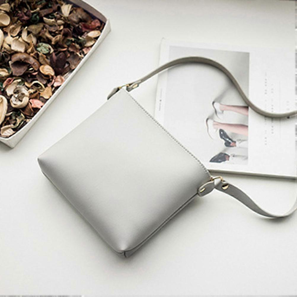 Women Shoulder Bag PU Bag for Small Items Mini Grey