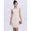 Za2025 Summer New Product Women Clothes Sexy Temperament Twisted Knot Design Sense Dew Sleeveless Back Slim Fit Knitted Dress