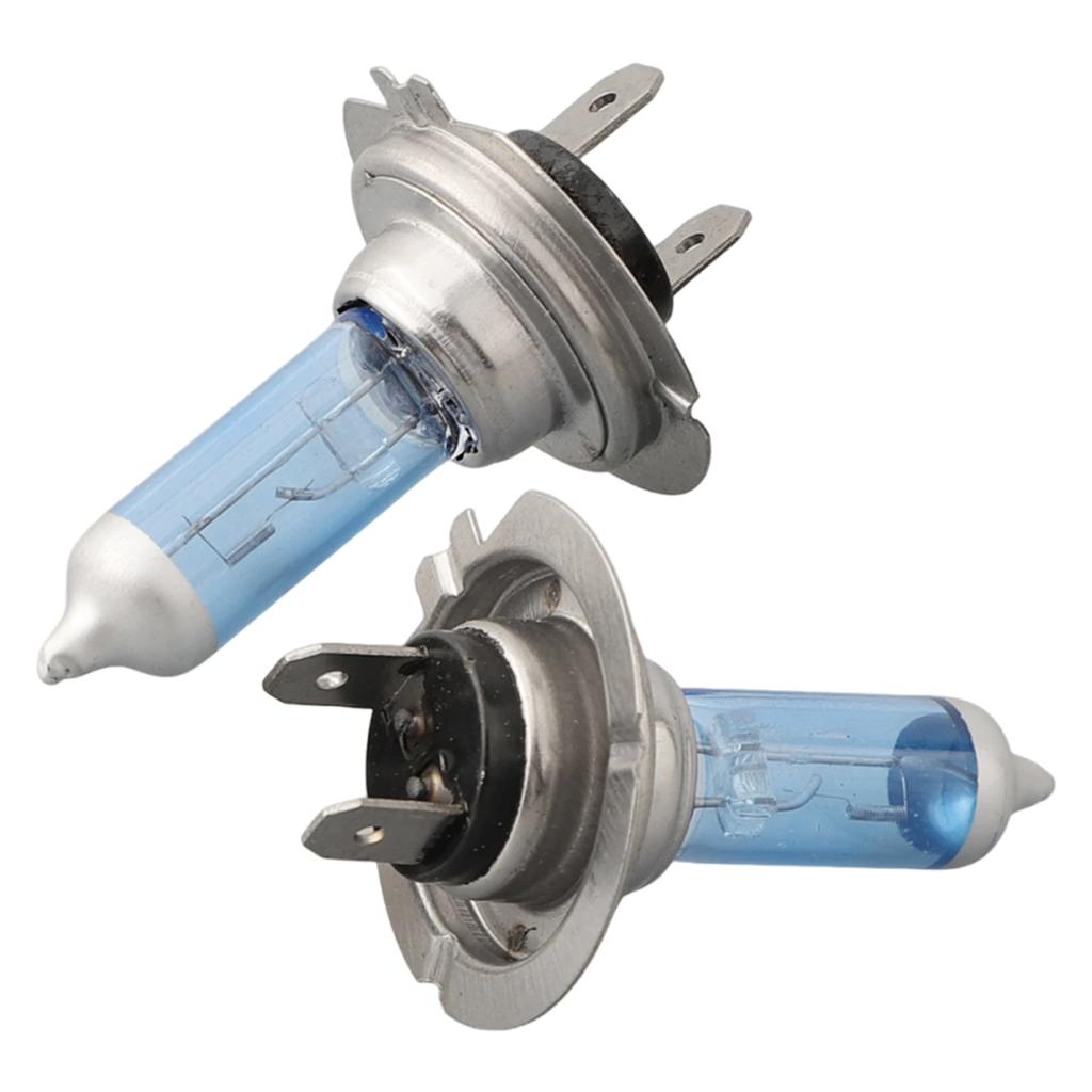 2 шт. Автомобильные фары Автомобильные галогенные лампы Сверхвысокая яркость Ультрабелый свет 6000K Цветовая температура H7 55W 12V 6000K 1500LM