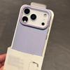 Чехол для телефона с текстурой PU-кожи личи для For Iphone 17 Air 16 1 14 Plus 13 12 Pro Max Матовая крышка с защитой объектива камеры из сплава
