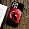 Чехол для телефона Turk Wolf Turkey Flag для iPhone 17,16,15,14,13,12,11 Plus,Pro Max,XS, Цветной Серебристый Чехол для телефона Funda Cover