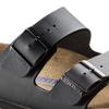 Klapki damskie/męskie Birkenstock Arizona Soft Footbed Birko-Flor Black czarne regular szerokie (0551251)