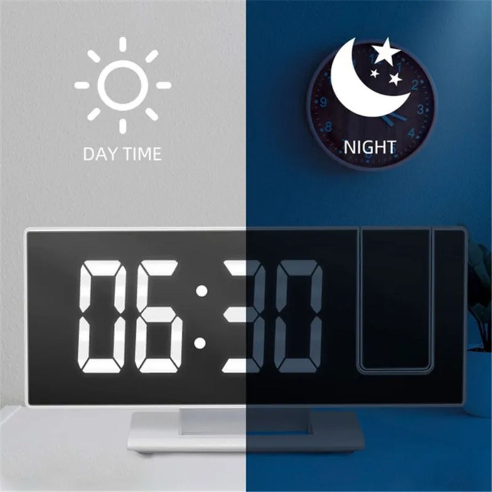 12/24H Display Digital Alarm Clock Backlight LED Alarm Clock Projection Alarm Clock Bedroom