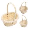 Small Imitation Rattan Woven Basket Mini Flower Basket for Wedding  Aesthetic Photography Props Decorative Container for Bedroom