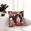 Подушка с принтом группы Babymonsters в стиле K-pop, мягкая наволочка из полиэстера, декоративная наволочка для подушки, домашний квадратный чехол 45*45 см