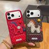 Чехол-подставка из ПУ-кожи в горошек для iPhone 17 Pro Max Apple 15/14/13p