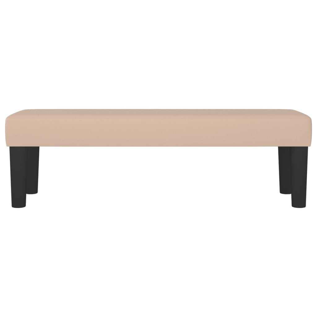 Bench in Cappuccino Brown 100 x 30 x 30 cm Faux Leather