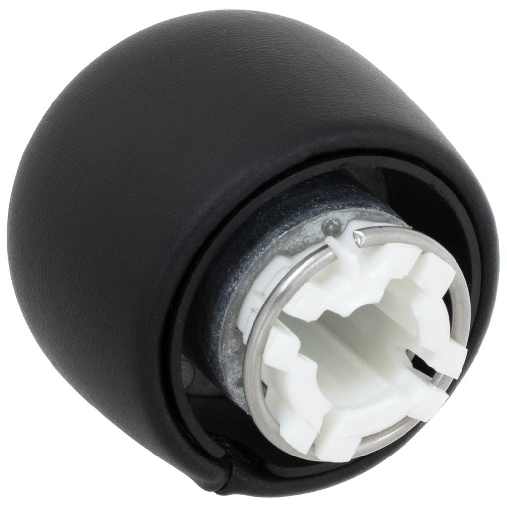Citroen C4 Picasso II 2013- BLACK ECO LEATHER + SILVER 6 SPEED gear shift knob