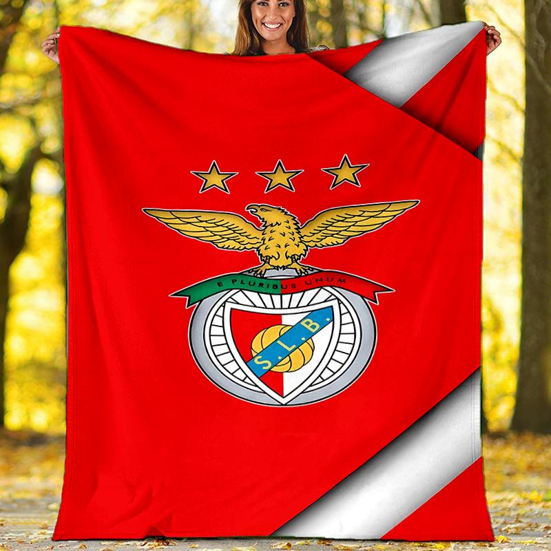 Sport Lisboa e Benfica printed throw blanket—soft,warm;versatile blanket for all seasons—perfect as &air-conditioning throw,nap blanket