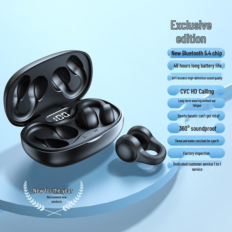 Junyi Bird 2025 Open-Ear Bone Conduction Bluetooth Sports Headphones with Noise Cancellation