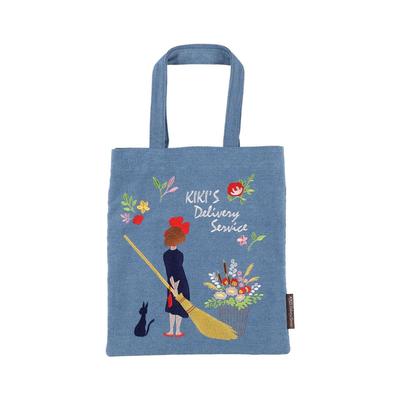 Сумка-тоут Studio Ghibli Kiki's Delivery Service Серия вышивки денимом Япония НОВАЯ