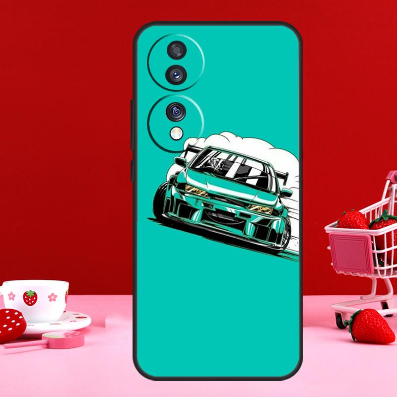 JDM Аниме Эстетика For Honor Magic 7 6 5 8 Pro Чехол Для Honor 400 200 50 70 90 Lite X8c X8b X9a X9b X9c X9d Win