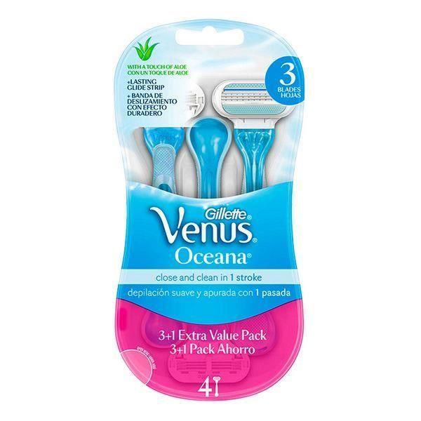 Одноразовые бритвы - GILLETTE - Venus Oceana - Женские - 4 шт. - Эргономичный дизайн