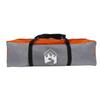 Dome Camping Tent for 4 Persons Gray and Orange Waterproof