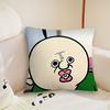 Funny Bbangbbangs Cartoon cushion cover Pillow Case Plush Fabric Soft Double Sided Print Sofa Cushion Cover Throw Pillow Covers