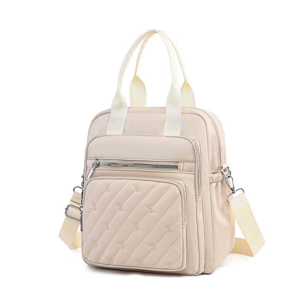 Стильный мини-рюкзак из ткани Оксфорд с простеганным дизайном – Легкая и прочная сумка кроссбоди для женщин