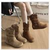 Women's Retro Hidden Heel Ankle Boots - 2025 Autumn Western Cowboy Martin Style